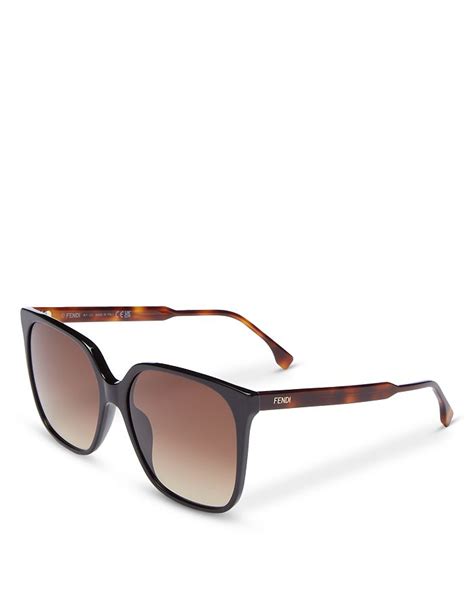 fendi fine 59mm square sunglasses